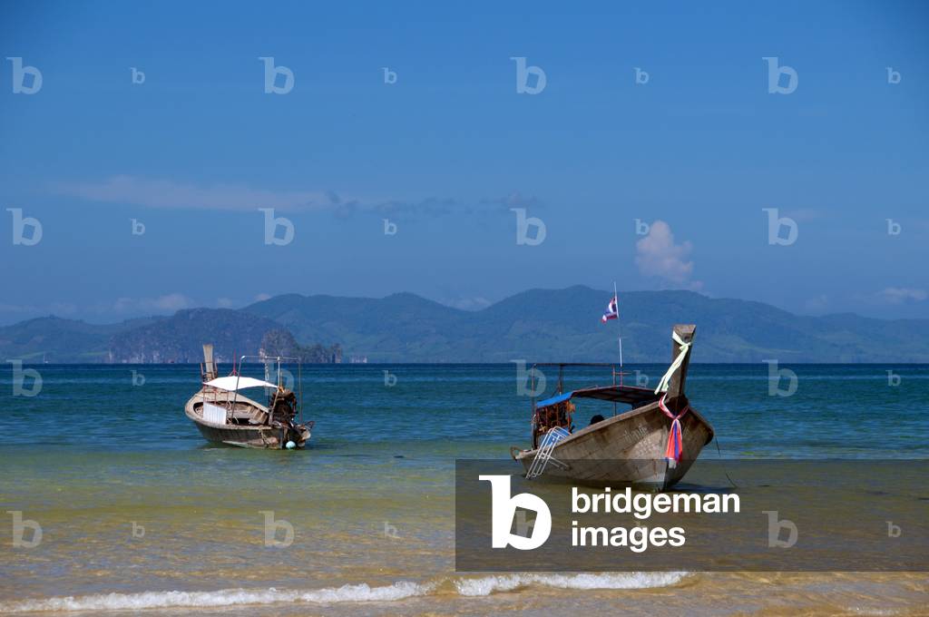 Thailand: Tour boats, Hat Khlong Muang, Krabi Coast