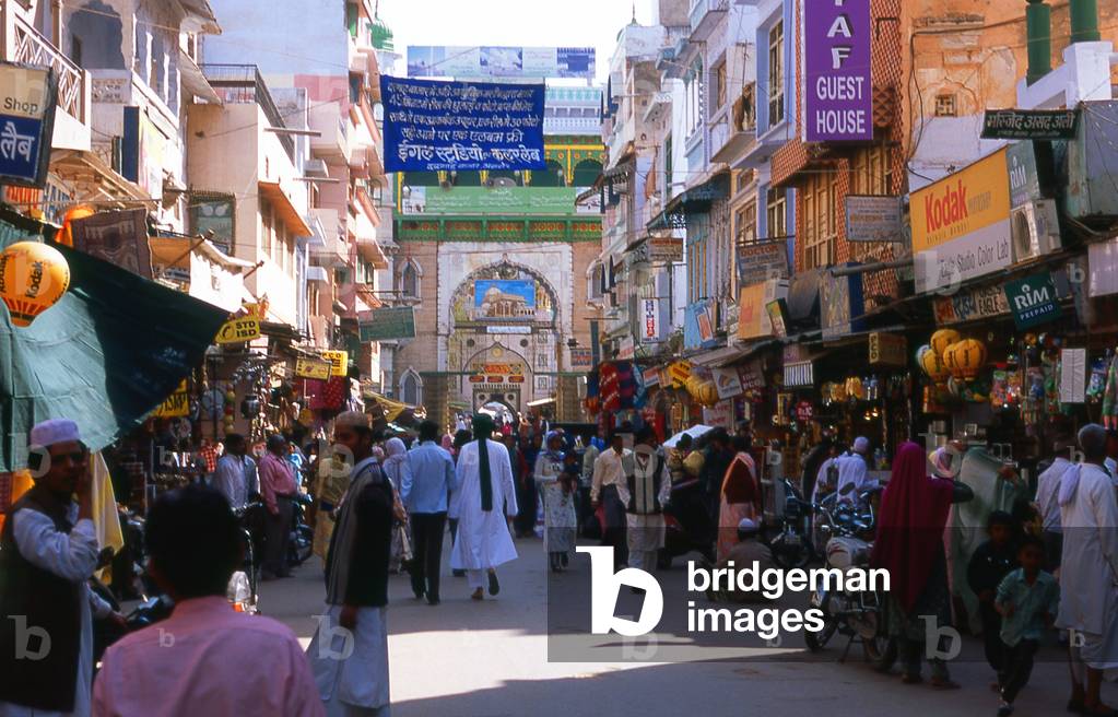 India: The Nizam Gate leading to the Dargah Sharif of Sufi saint Moinuddin Chishti, Ajmer, Rajasthan