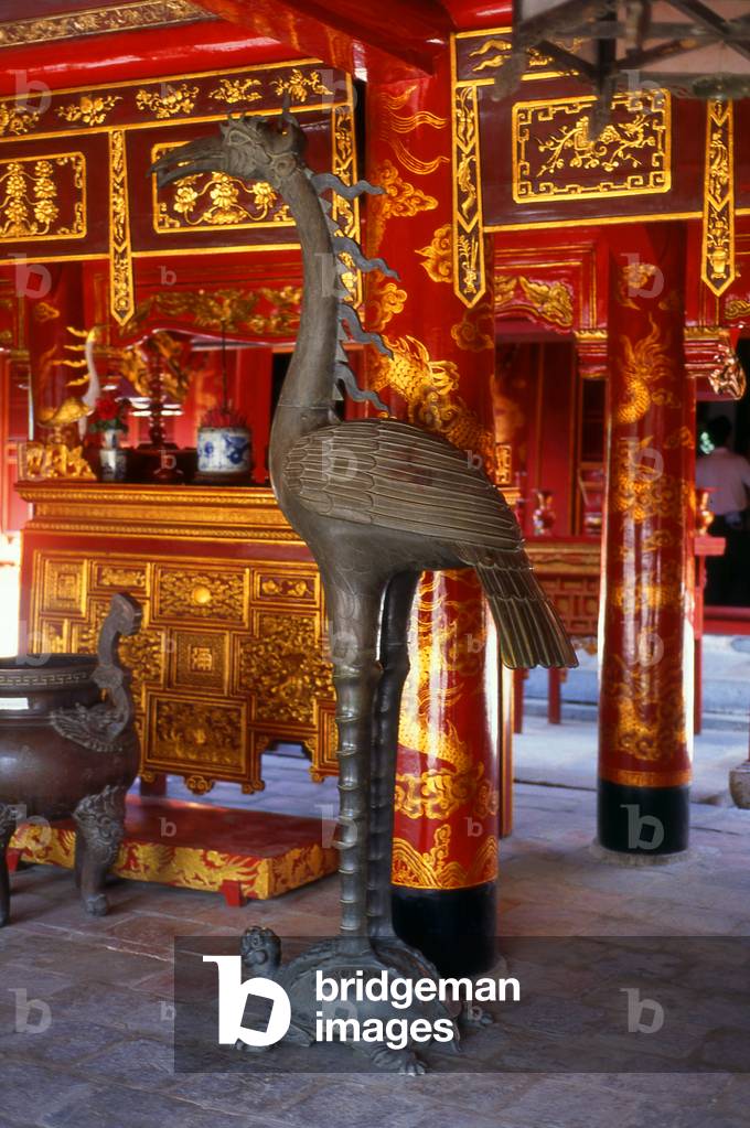 Vietnam: Altar to Confucius, Great House of Ceremonies, Temple of Literature (Van Mieu), Hanoi