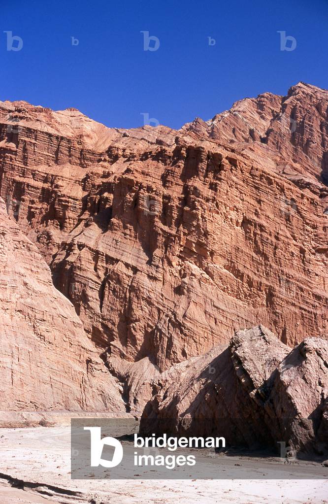 China: Yanshui Gou or 'Saltwater Gulley' near Kuqa, Xinjiang Province