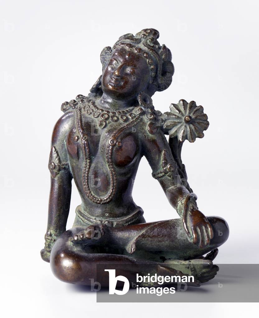 Nepal: Image of the Goddess Tara, bronze, c. 1900