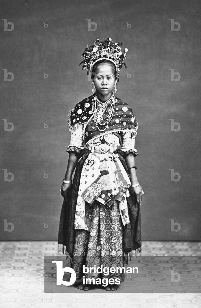 Indonesia: Dancer with a Group of Wandering Puppeteers in Batavia (Jakarta)