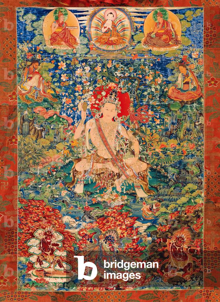 China / Tibet: Thangka of a bodhisattva of the Nyingma School, Lhasa, 18th century