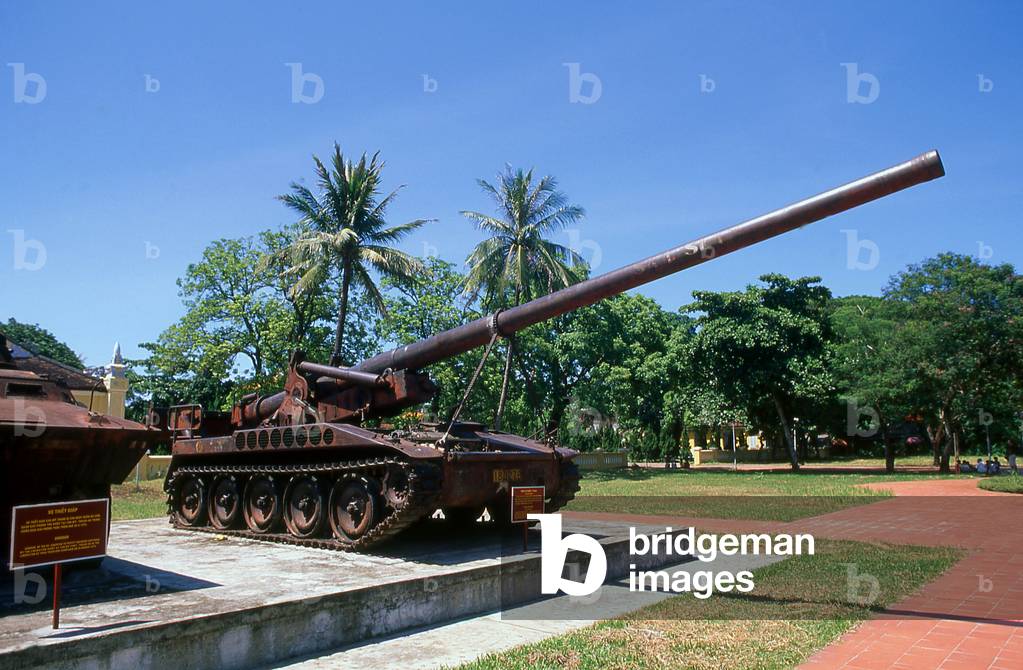 Vietnam: Rusting tanks and artillery at the Military Museum inside the Citadel, Hue