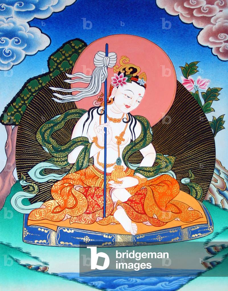 China / Tibet: Painting representing the dakini or guru-deity Princess Mandarava (20th century)