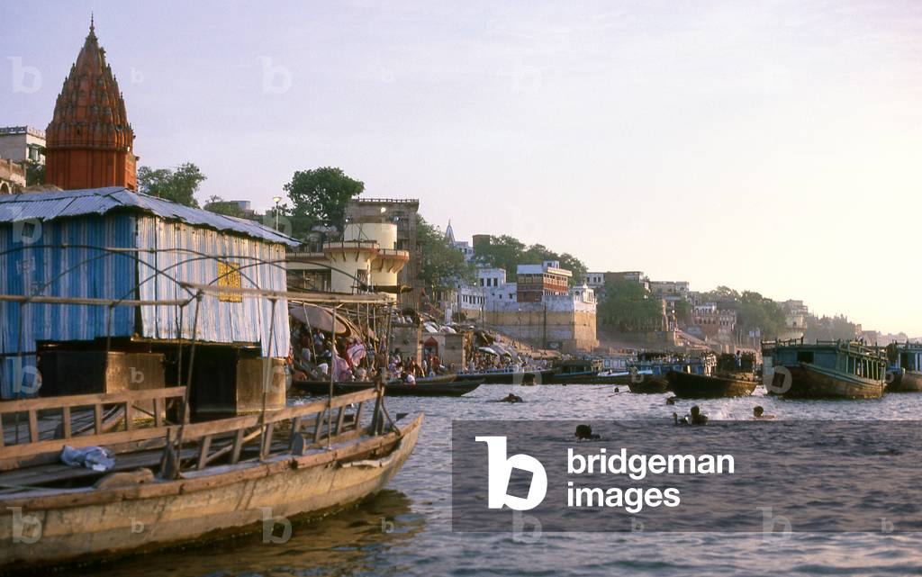 India: Early morning on the River Ganges, Varanasi