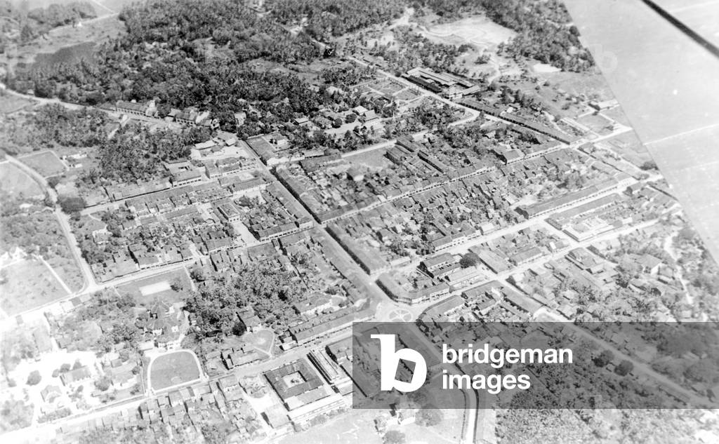 Thailand: An aerial view of Phuket Town, 1952