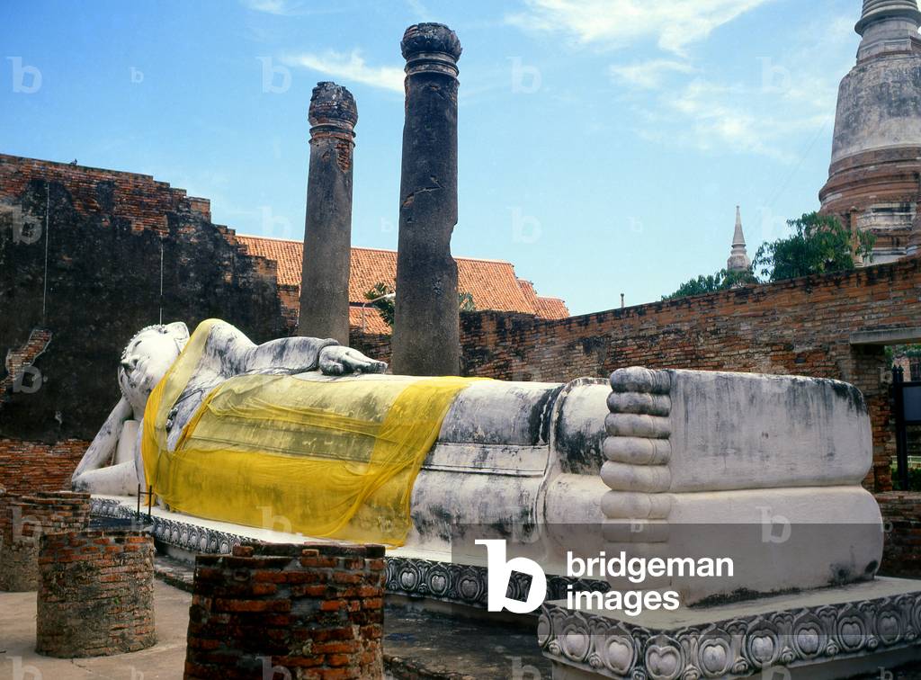 Thailand: Reclining Buddha, Wat Yai Chai Mongkhon, Ayutthaya Historical Park