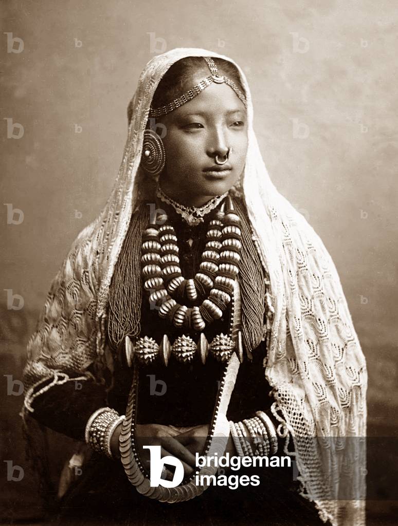 Nepal-India: 'Nepaly Lady', Theodor Paar, Darjeeling, c. 1900