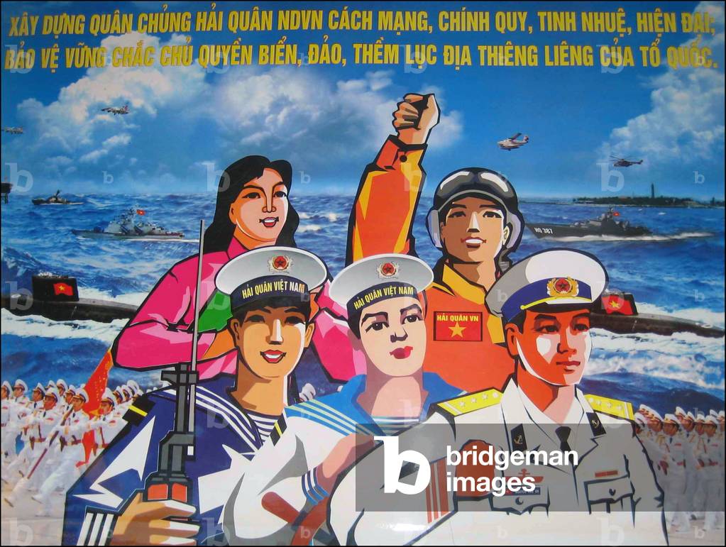 Vietnam: Poster extolling the virtues of the Vietnamese navy