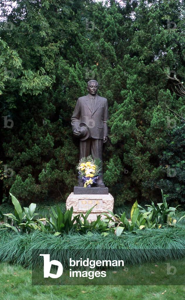 China: Statue of Zhou Enlai (Chou En-lai, 5 March 1898 - 8 January 1976), Zhou Enlai Residence, Shanghai