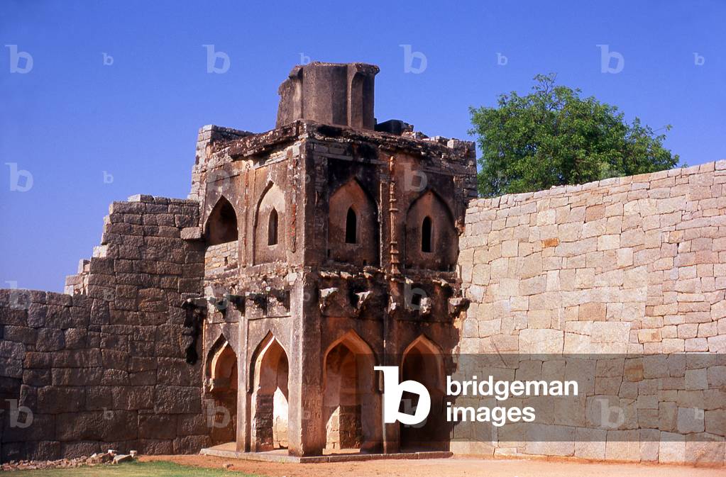 India: A section of the Zenana Enclosure, Hampi, Karnataka State