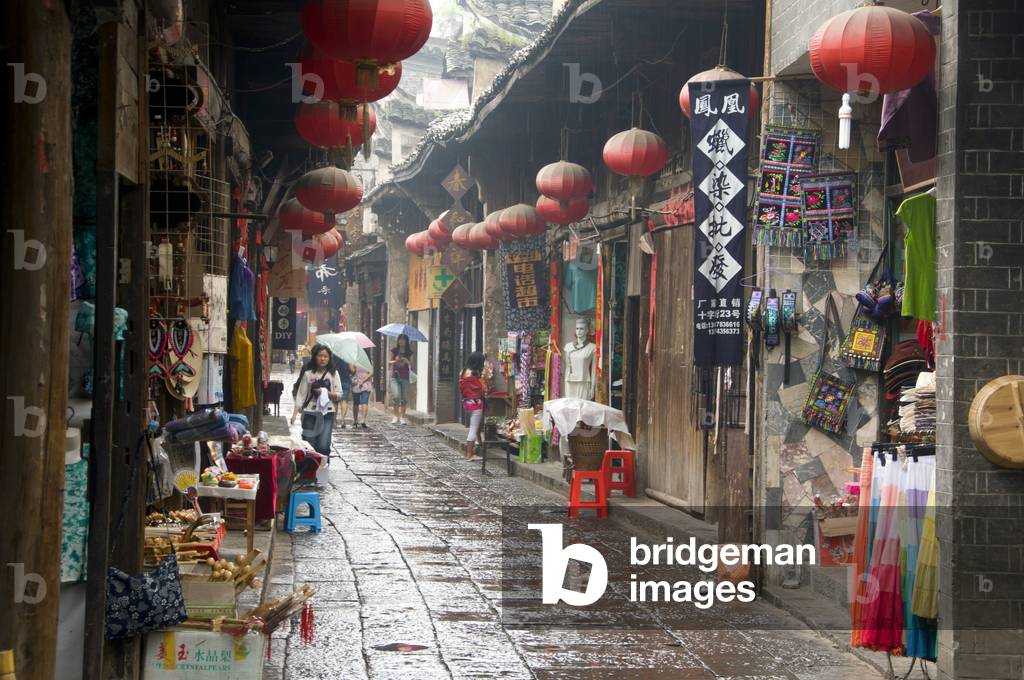 China: The old winding streets of Fenghuang, Hunan Province