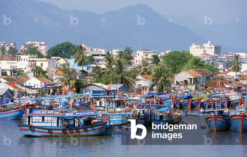 Vietnam: Fishing boats in the harbour, Nha Trang, Khanh Hoa Province