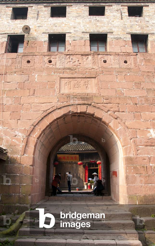 China: North Gate Tower, Fenghuang, Hunan Province