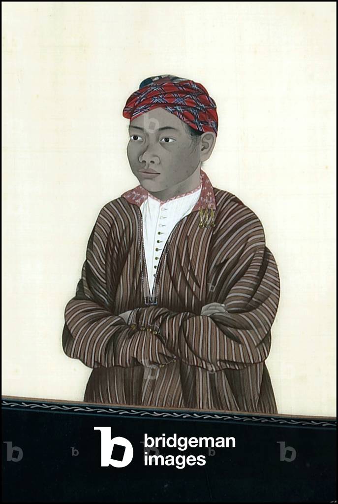 Netherlands / Japan: The Indonesian houseboy of Jan Cock Blomhoff, Director of Dejima Trading Colony, Nagasaki, Japan, c. 1817.