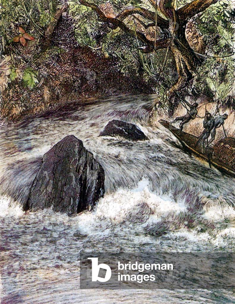 Laos: The rapids of the Nam Chan River