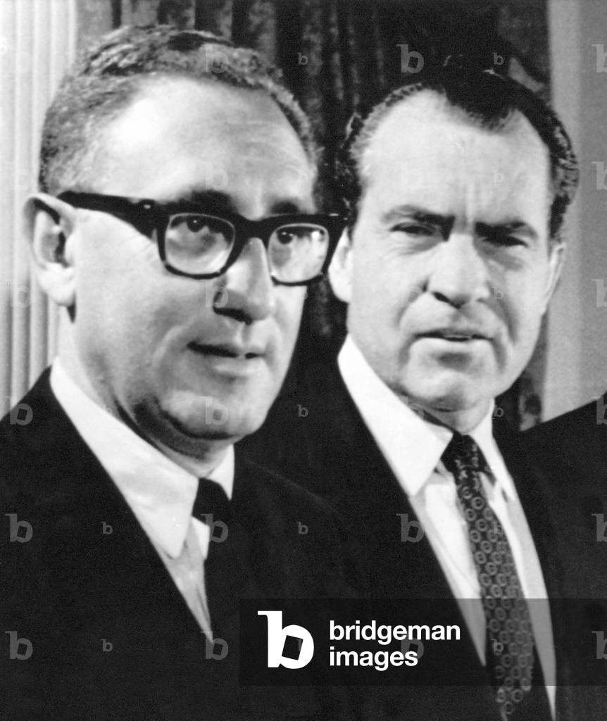 USA: President Richard Nixon with his close counsellor and confidant Henry Kissinger (1923- )