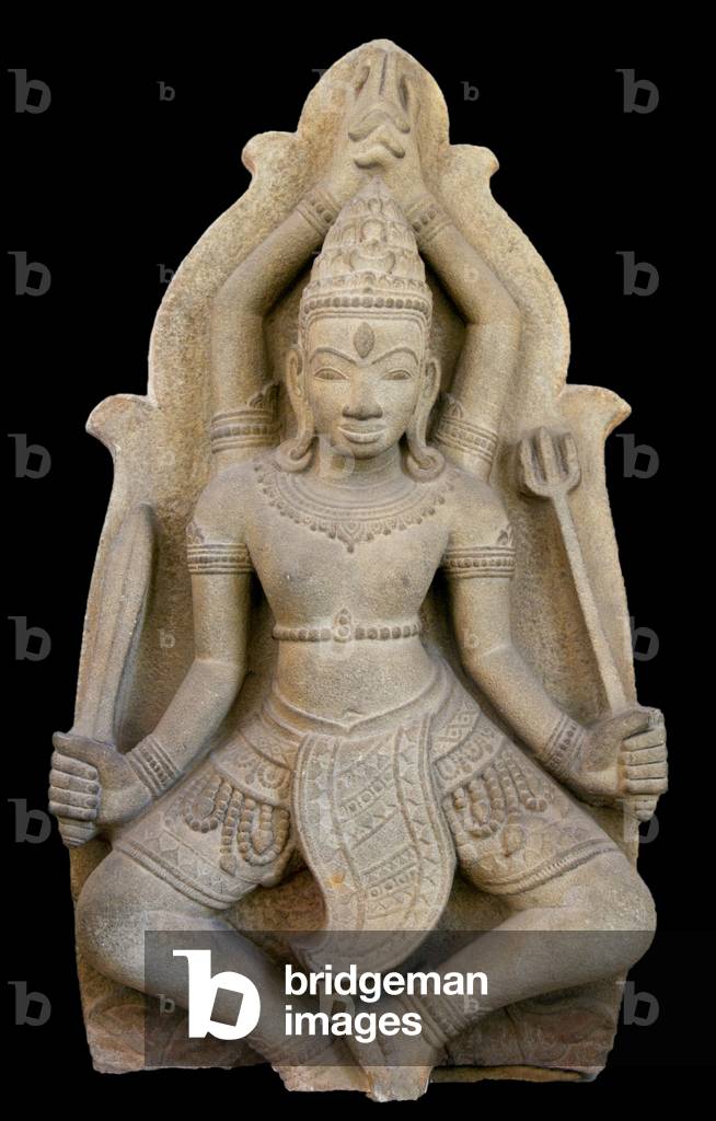 Vietnam: Cham statue of the Hindu god Shiva, 13th - 14th century, Cham Museum, Danang