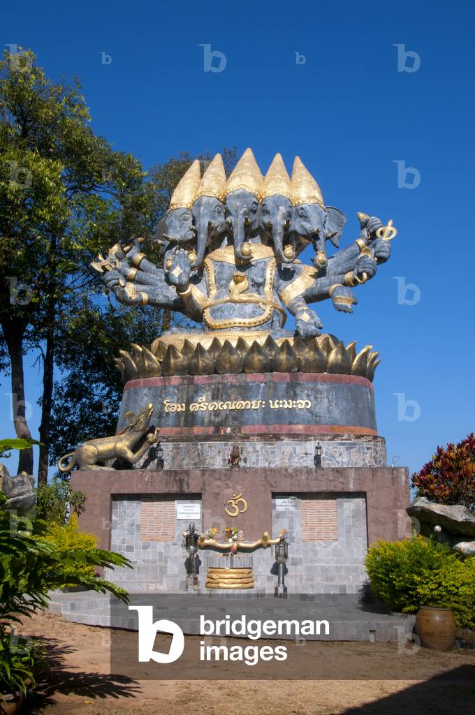 Thailand: Many-headed Ganesh image at Suan Pa Chana Nakhon, Loei Province