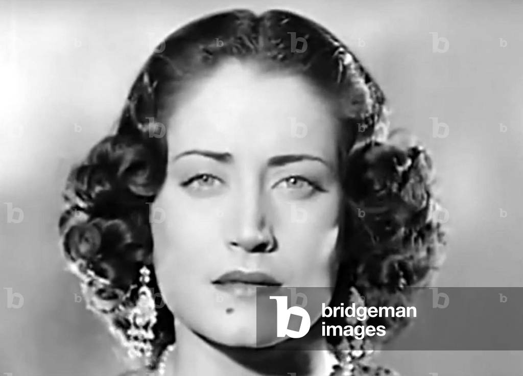 Egypt/Syria: Amal al-Atrash, better known by her stage name Asmahan (1912-1944), celebrated Arab singer and actress, c. 1930