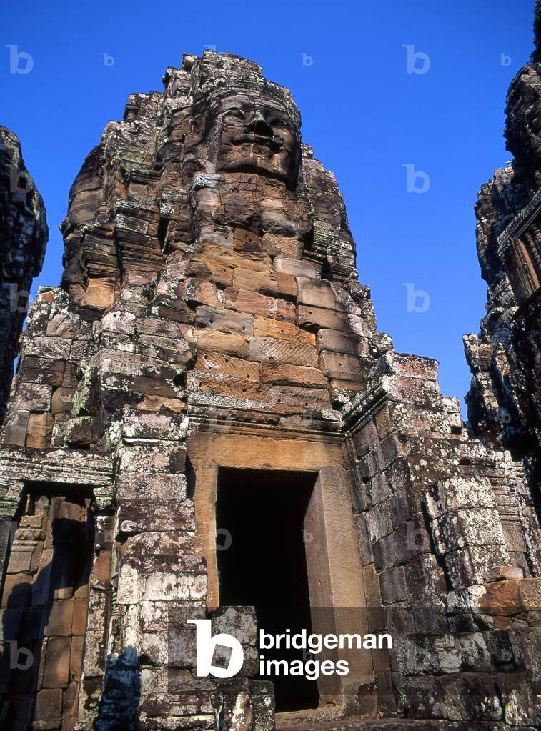 Cambodia: Face tower, the Bayon, Angkor Thom