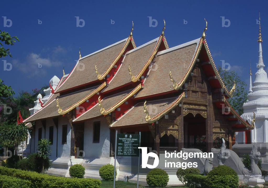 Thailand: Viharn Lai Kam, Wat Phra Singh, Chiang Mai, Northern Thailand