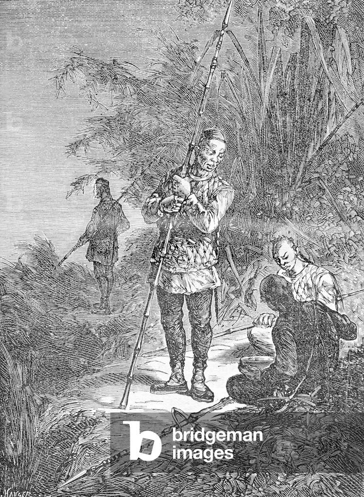 Vienam: Black Flag soldiers in Tonkin (1873).