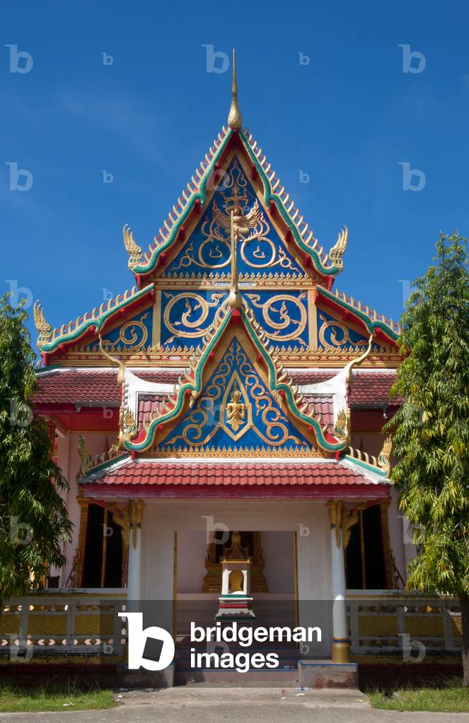 Thailand: Ubosot (ordination hall), Wat Prasittichai, Trang Town, Trang Province, southern Thailand