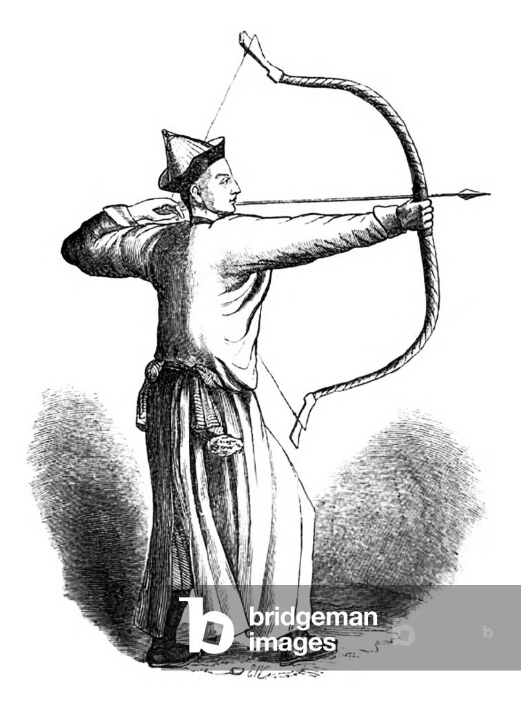 China: A Tatar archer, First Opium War, 1839-1842