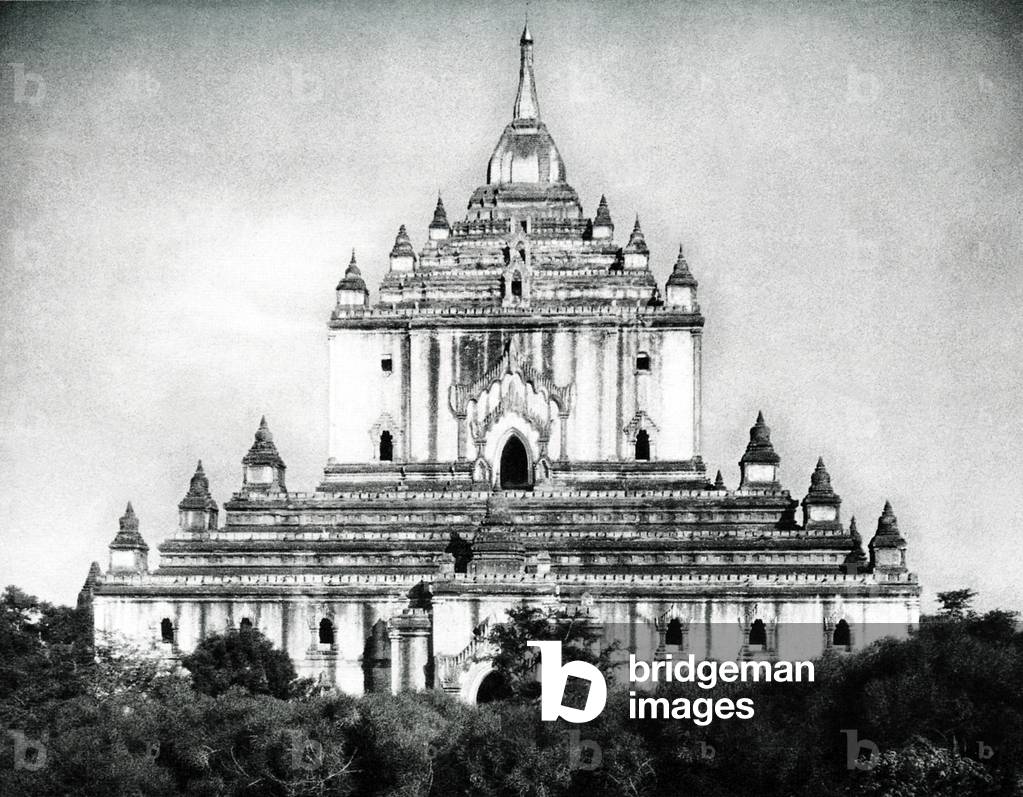 Burma/ Myanmar: Thatbyinnyu Pagoda in Bagan, Upper Burma, c.1920s.
