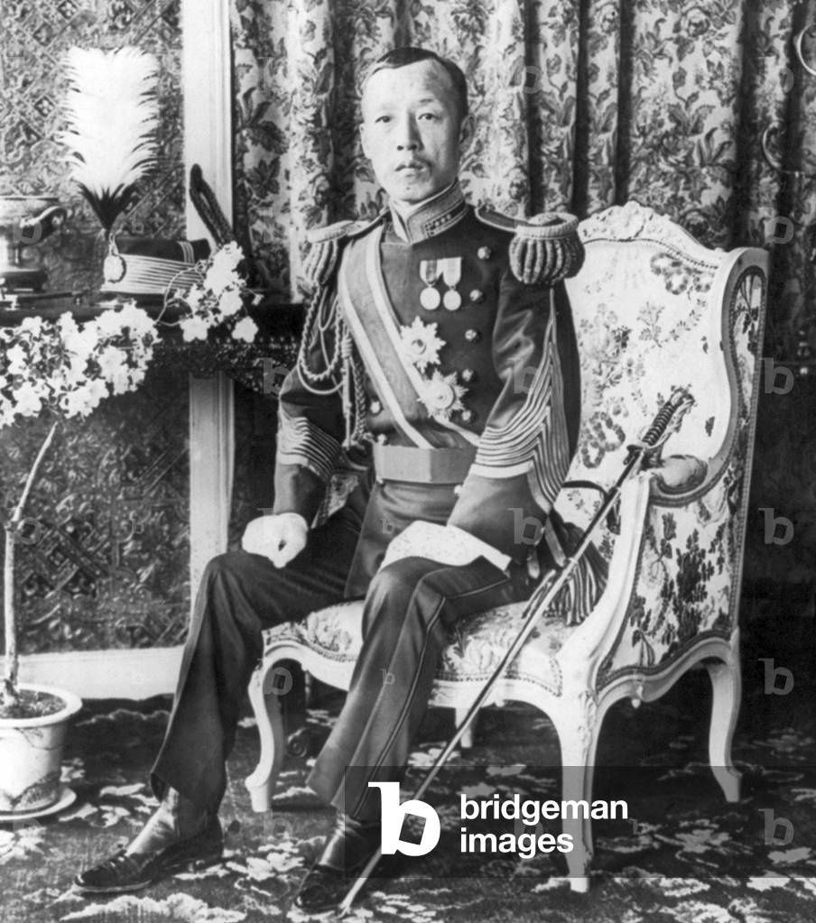 Korea: General Prince Min-Yun-Huan, in uniform - Commander-in-Chief of the Korean army - at his Villa, Seoul, 1904