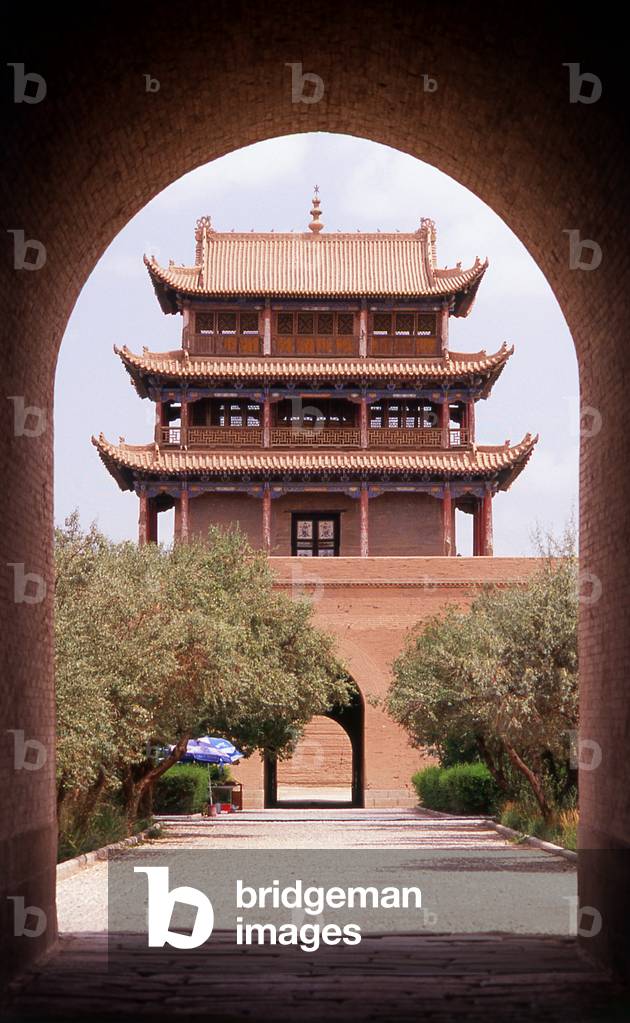 China: Guanghua Men (Gate of Enlightenment), Jiayuguan Fort, Jiayuguan, Gansu