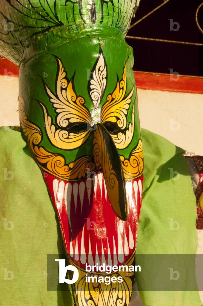 Thailand: Phi Ta Khon mask at the Dan Sai Phi Ta Khon Folk Museum, Dan Sai, Loei Province