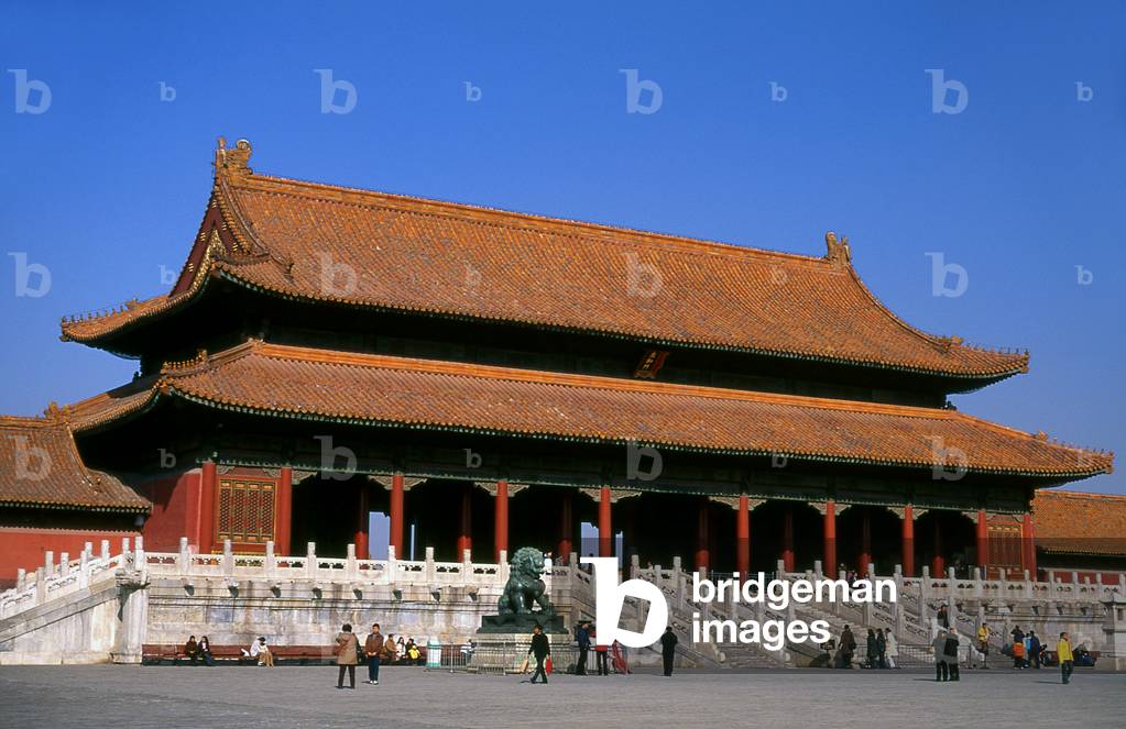 China: Gate of Supreme Harmony, The Forbidden City (Zijin Cheng), Beijing