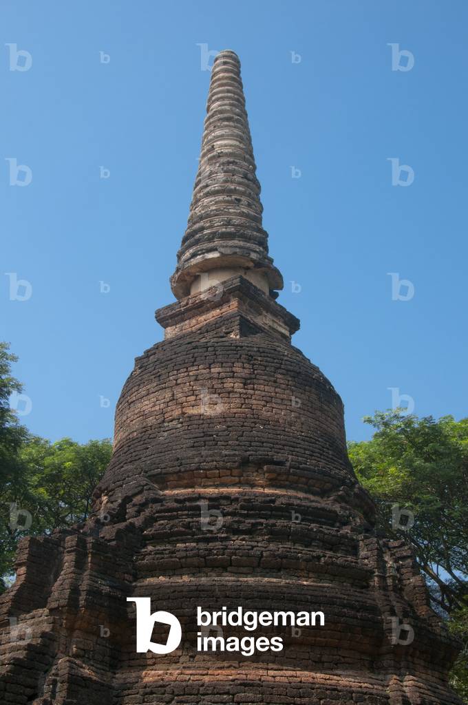 Thailand: Sinhalese-style chedi, Wat Nang Phaya, Si Satchanalai Historical Park