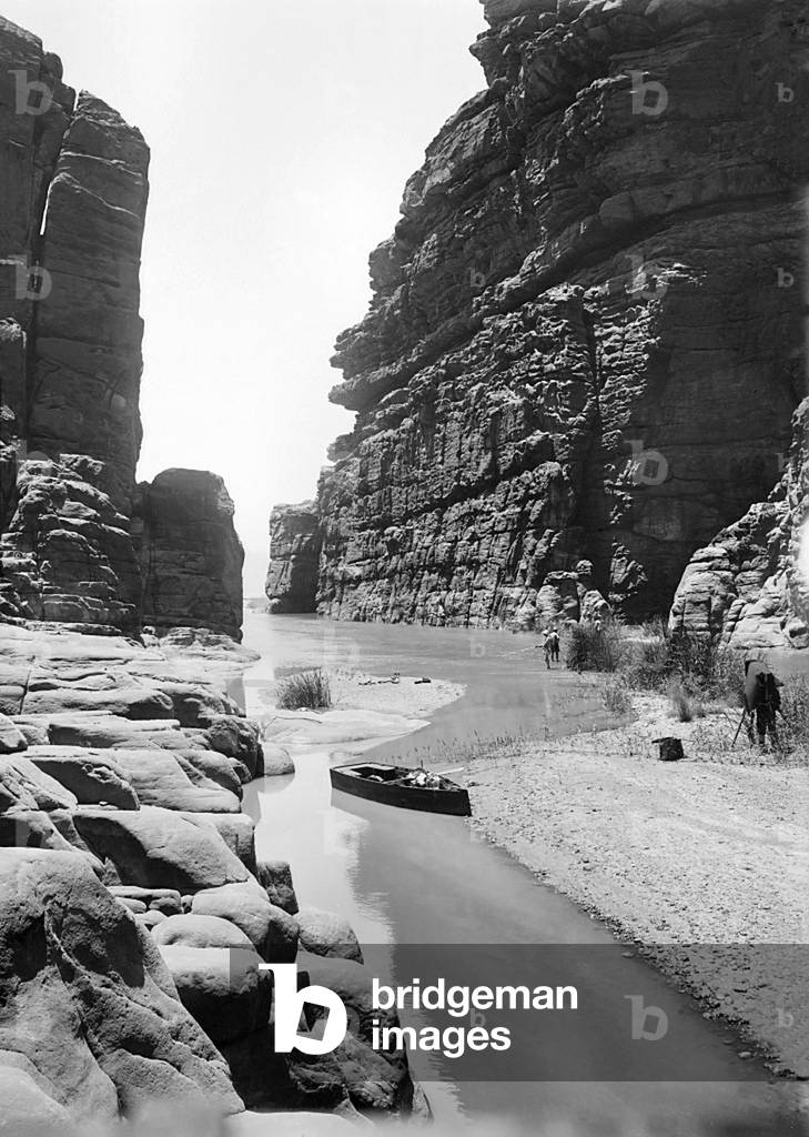 Jordan: The Arnon River (Wadi Mujib) Gorge, c. 1910