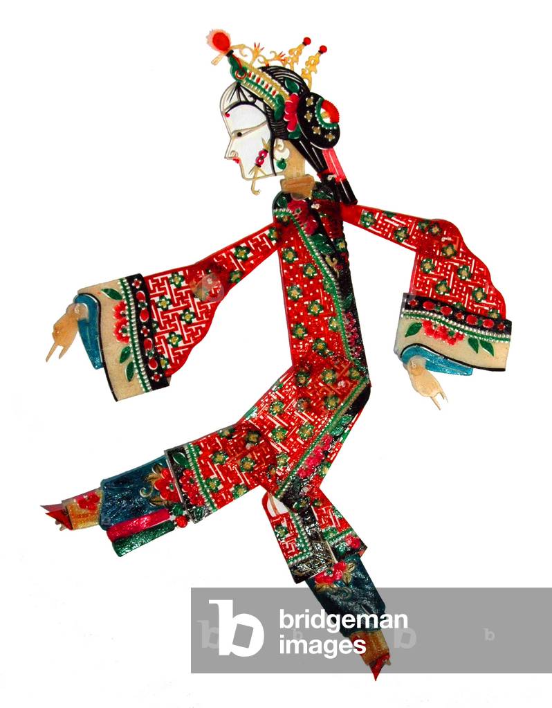 China: Female shadow puppet from Luoshan, Henan Province, 20th century