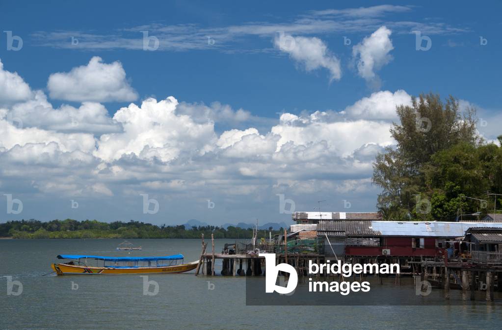 Thailand: Stilted fishermen's houses at Ban Laem Kruat, ferry point for the islands of Ko Si Boya and Ko Jam, Krabi Coast