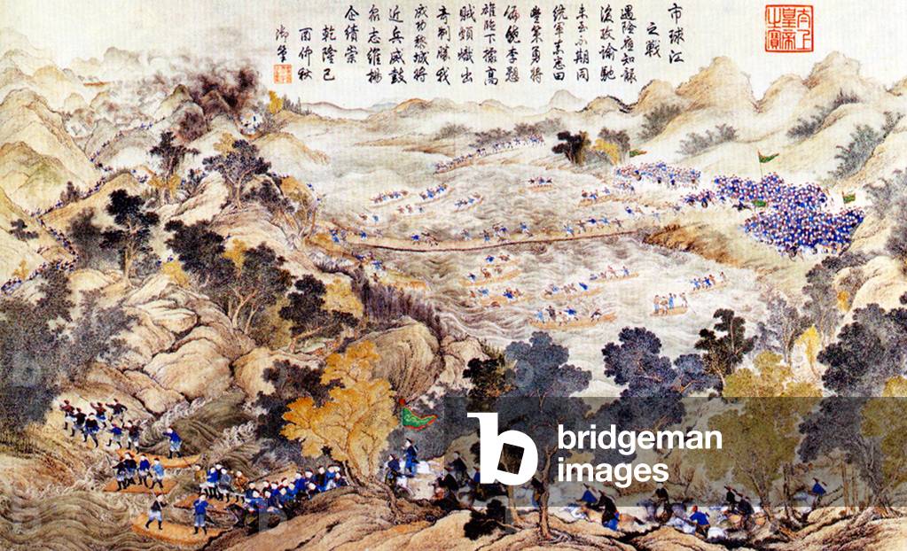 China / Vietnam: A battle between Chinese and Vietnamese forces during the Qing invasion of Vietnam, 1788-1789