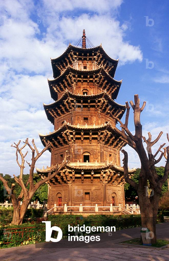 China: Pagoda, Kaiyuan Temple, Quanzhou, Fujian Province