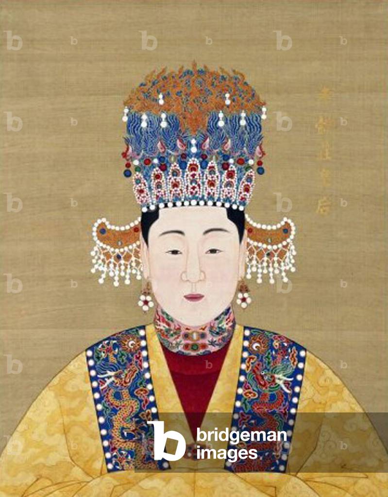 China: Empress Xiaoyizhuang, consort of the 13th Ming Emperor Longqing (r. 1567-1572).