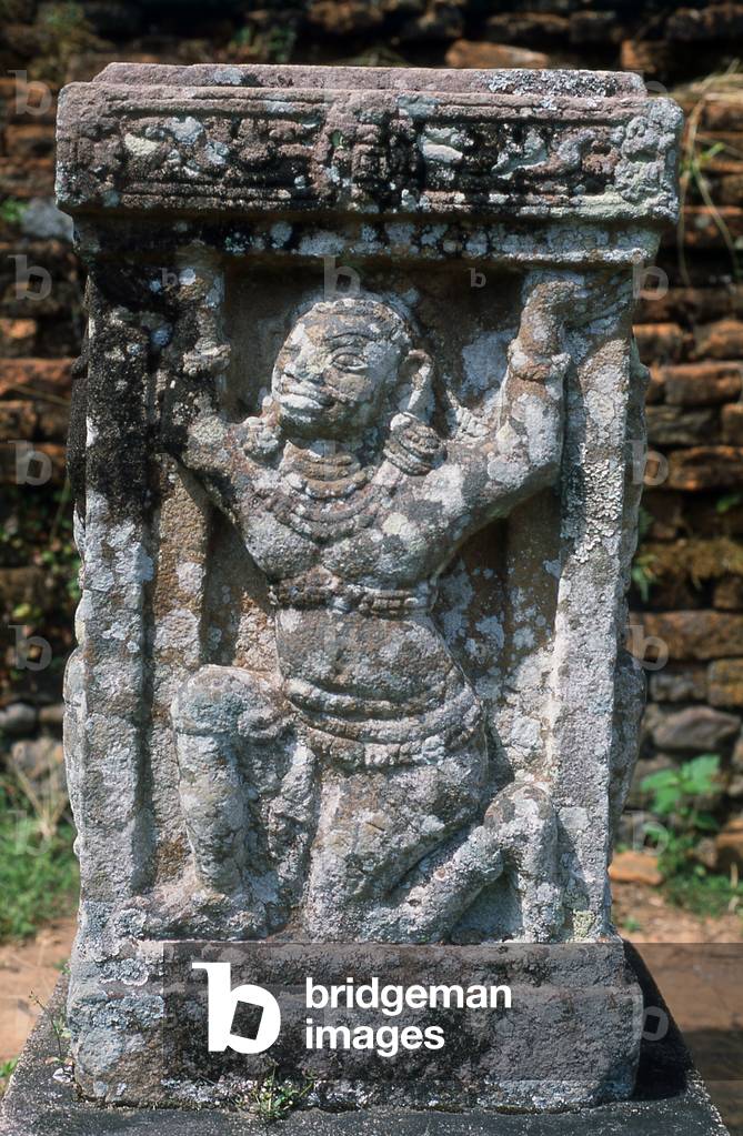 Vietnam: Cham pedestal (9th - 10th century), My Son, Quang Nam Province