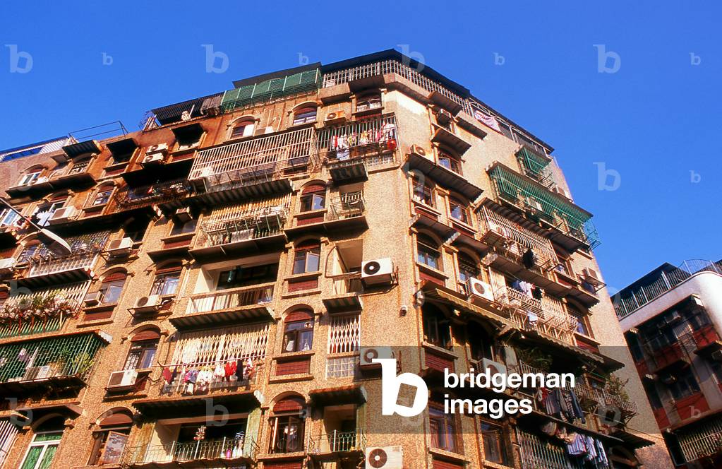 China: Portuguese era housing block, Macau