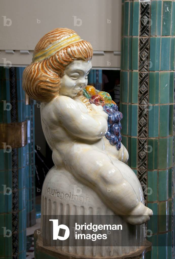 Thailand: Staircase decoration in Phra Ratchawang Ban Peun, Phetchaburi