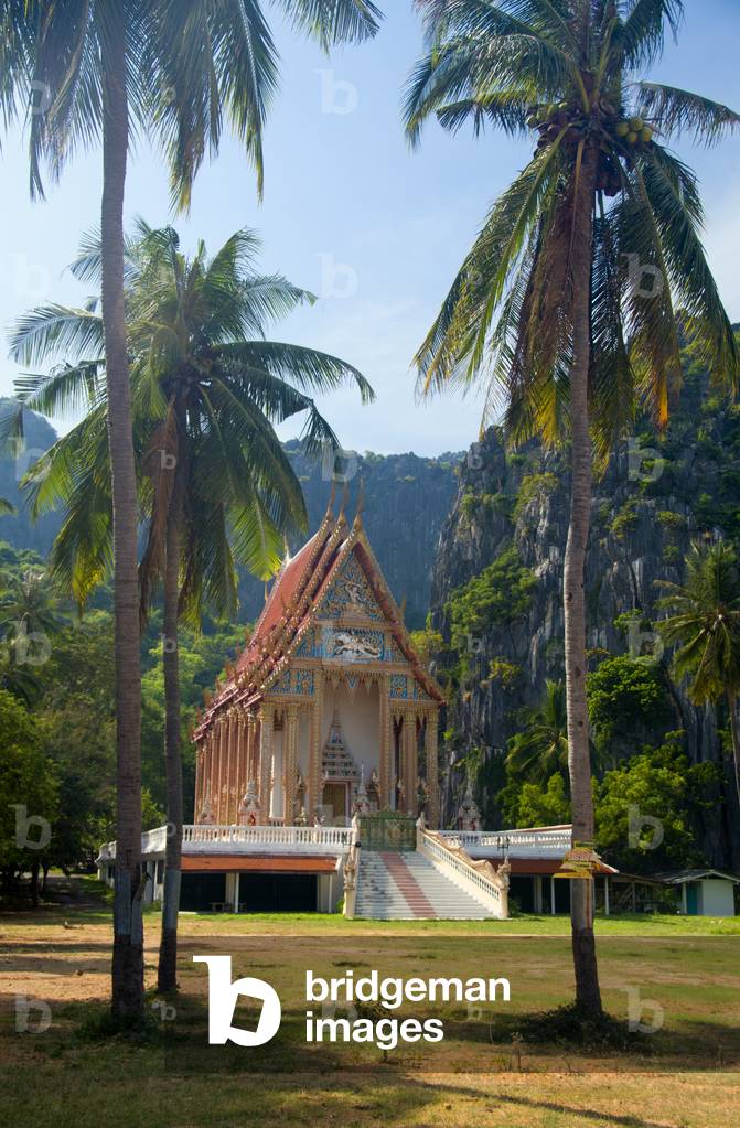 Thailand: Buddhist temple within Khao Sam Roi Yot National Park, Prachuap Khiri Khan Province