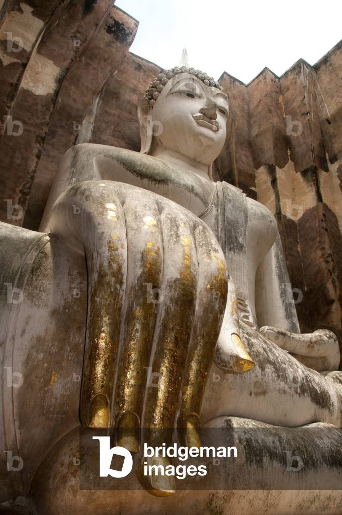 Thailand: 15 metre high seated Buddha, Wat Si Chum, Sukhothai Historical Park