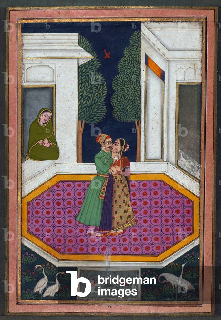 India: 'Malava Ragini'. From an album or muraqqa' compiled in the Deccan in the late 19th century CE