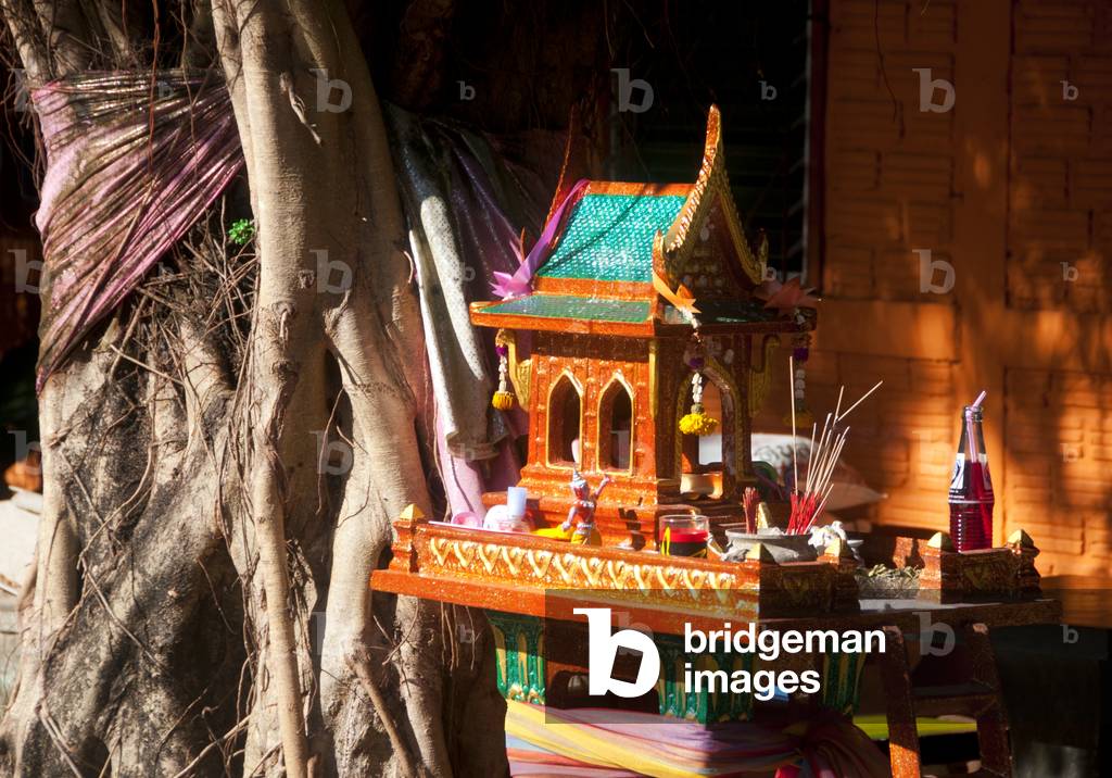 Thailand: Spirit house, Trang, Trang Province