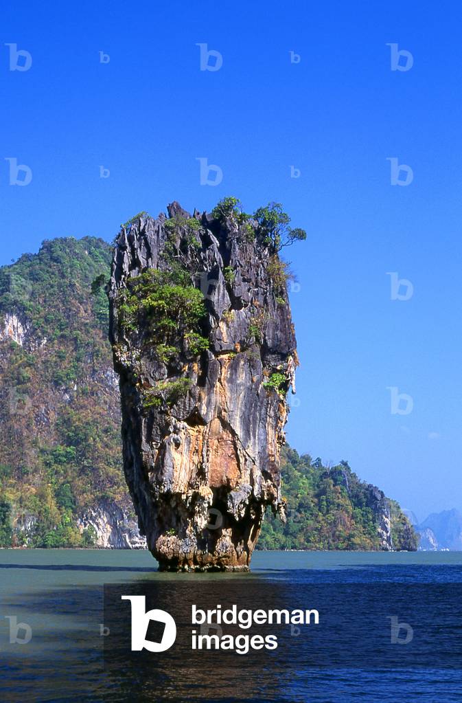 Thailand: Ko Tapu (Nail Island) from Ko Khao Phing Kan (James Bond Island), Ao Phang Nga (Phangnga Bay) National Park, Phang Nga Province